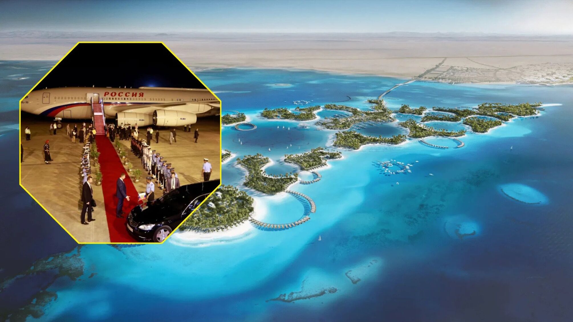 Самолет Медведева вместо переговоров приземлился на элитном курорте Саудовской Аравии.