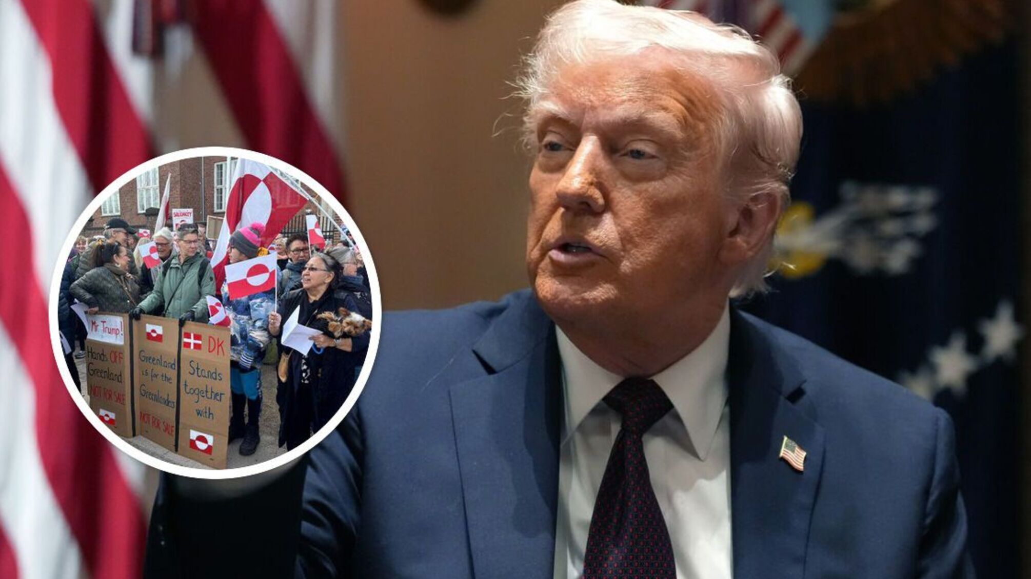 Трамп о Гренландии: 'Это международная безопасность, и мы не позволим угроз'