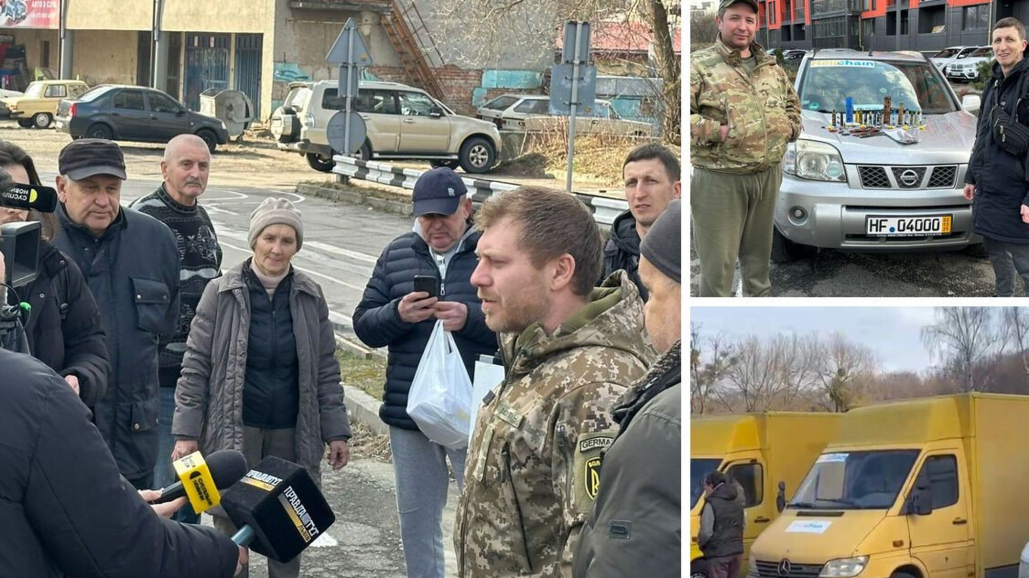 Во Львове немецкие волонтеры привезли помощь