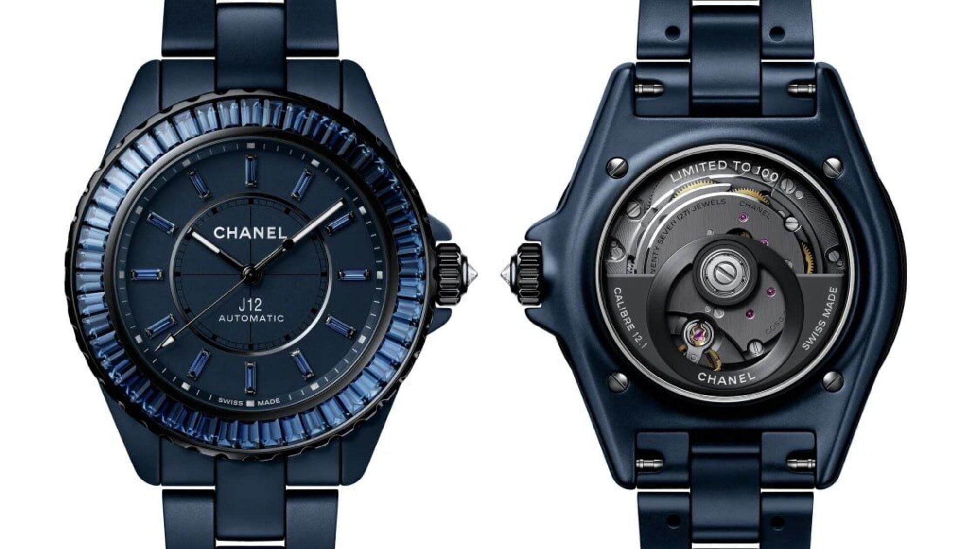 Chanel впервые представили культовые часы J12 в глубоком синем цвете.
