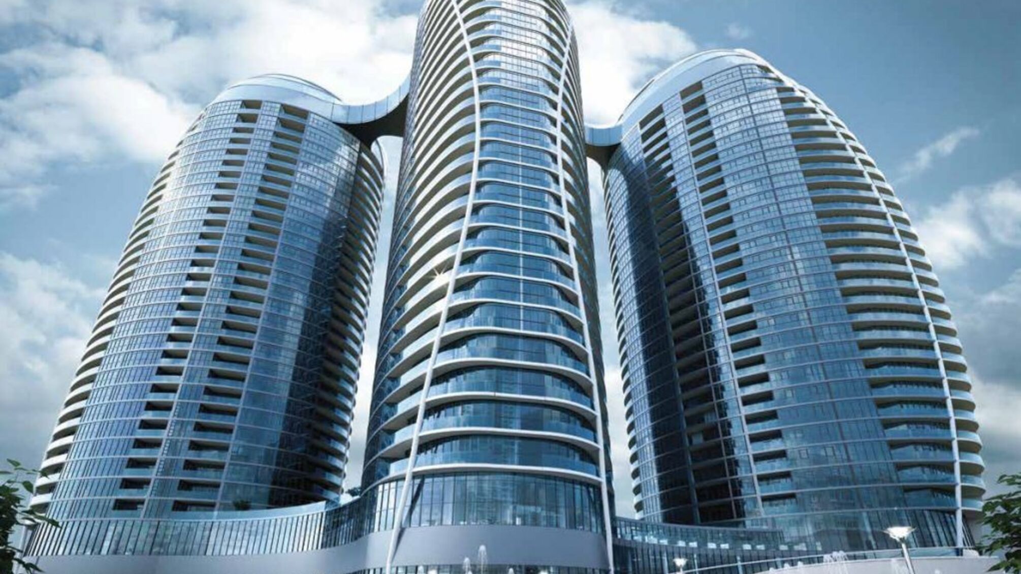 Як виглядатиме житловий комплекс Taryan Towers після повного завершення його будівництва: наразі зведені та введені в експлуатацію лише дві з трьох башт