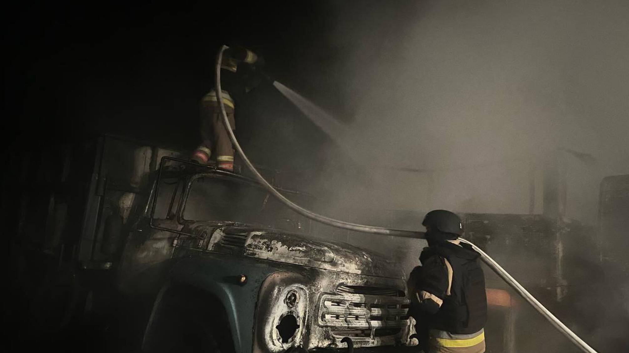 Масштабная атака дронами