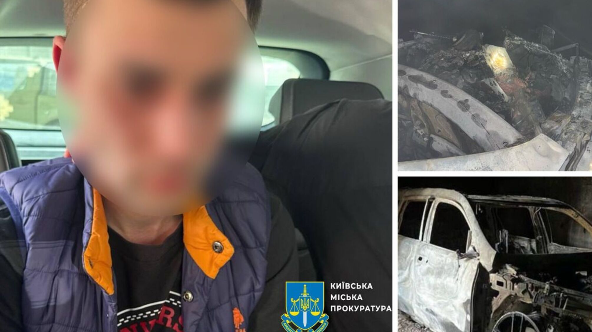 Mercedes за миллионы – в огне: подозревают собственного водителя