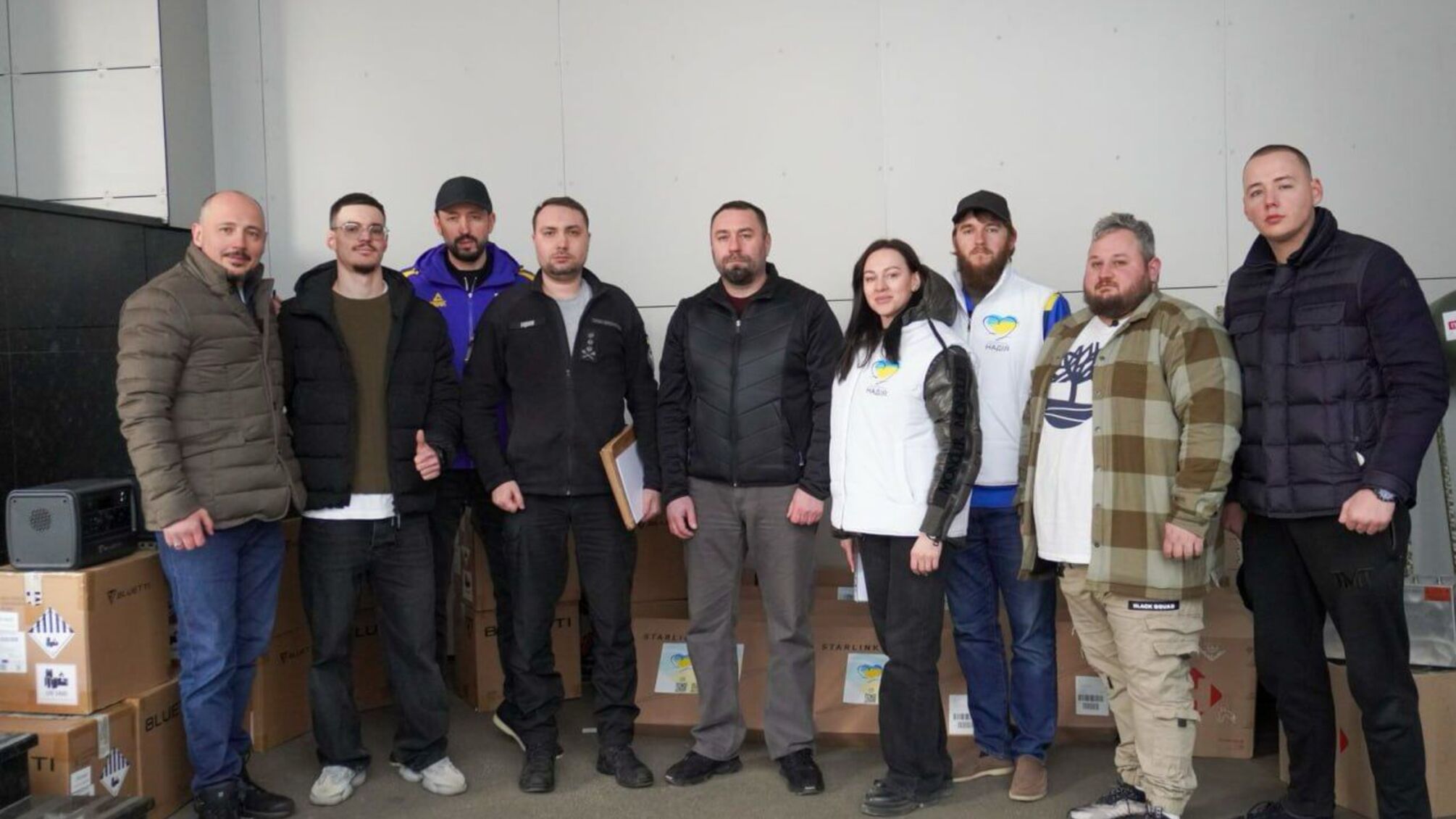 Валерий Дубиль, Вита Присяжнюк, БФ молодежной инициативы 'Надежда' с партнером Евгением Довбней доставили в ГУР Кирилла Буданова оборудование