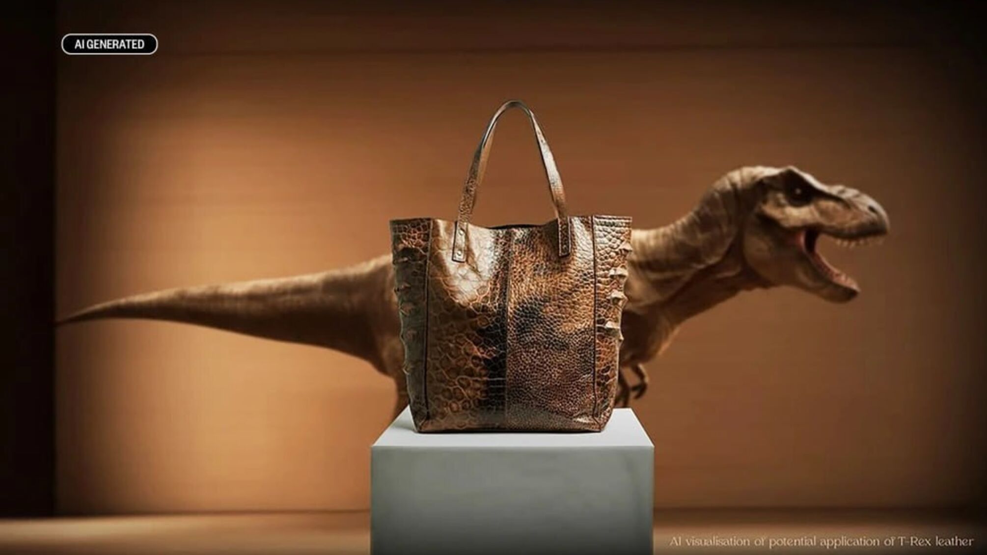 Ученые работают над воспроизведением кожи тираннозавра, чтобы сделать из нее сумки премиум-класса.