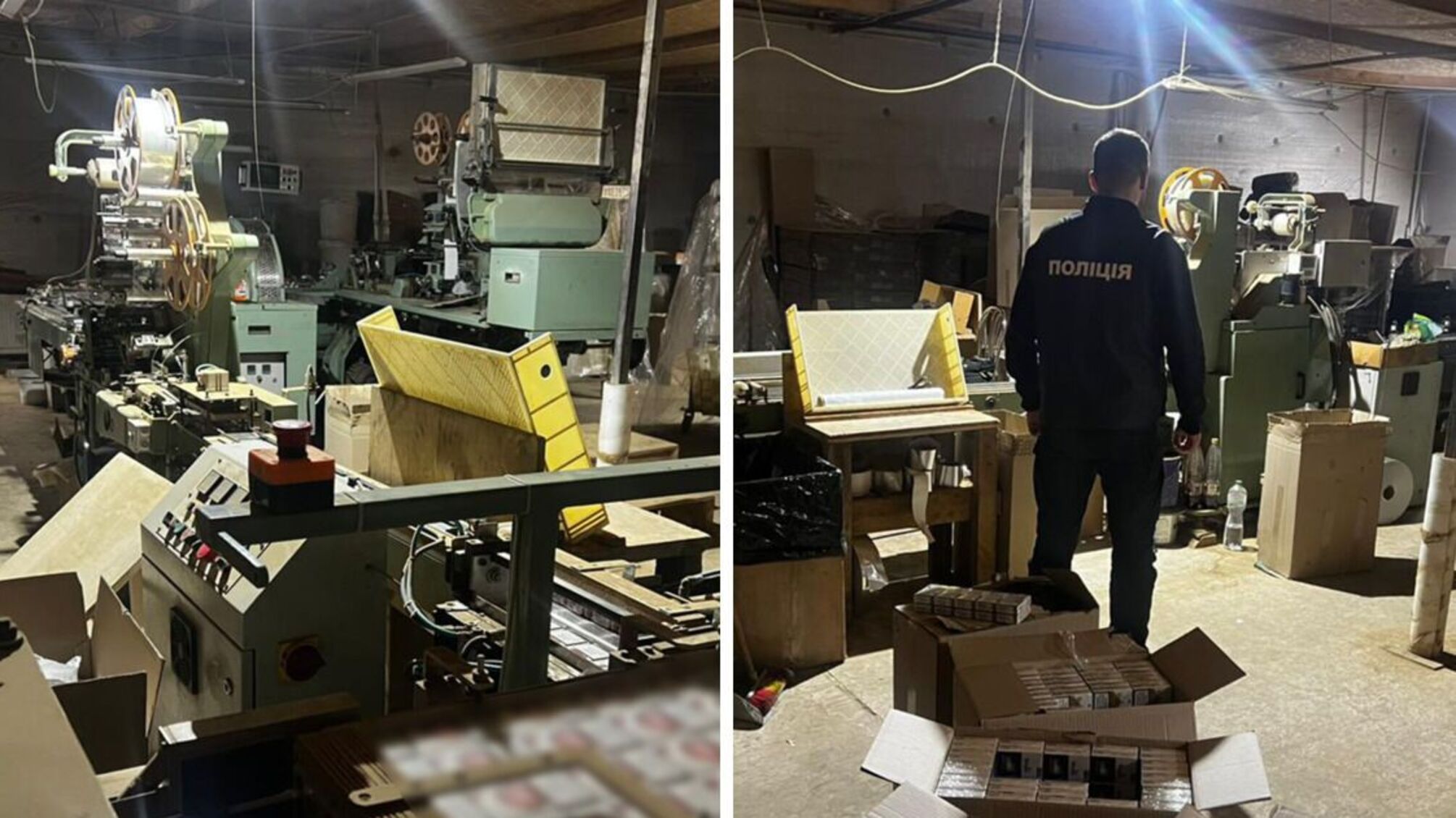 Контрафакт через Telegram: правоохоронці знешкодили фабрику з виробництва сигарет