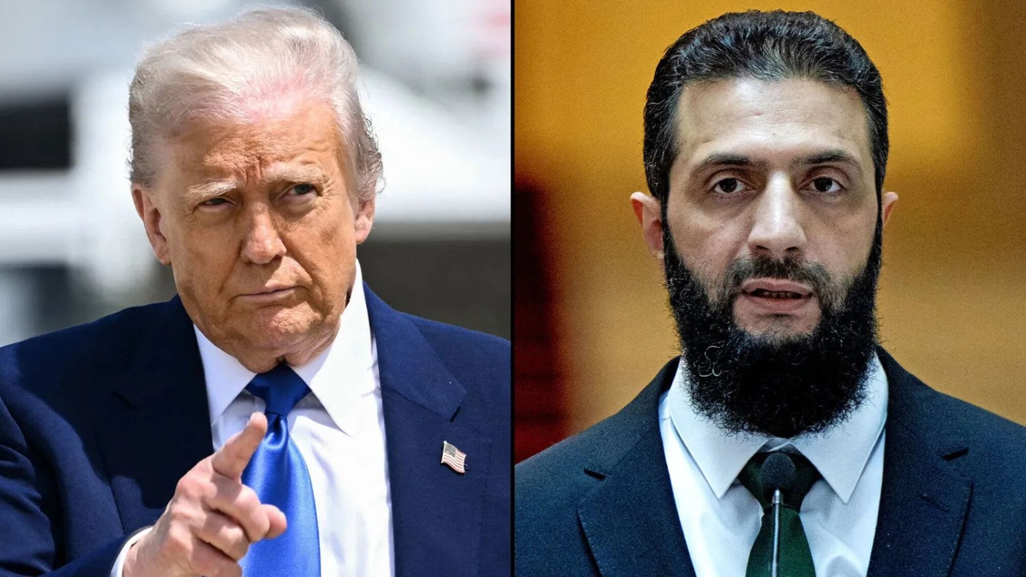 Сирійський лідер Ахмед аль-Шараа та Трамп