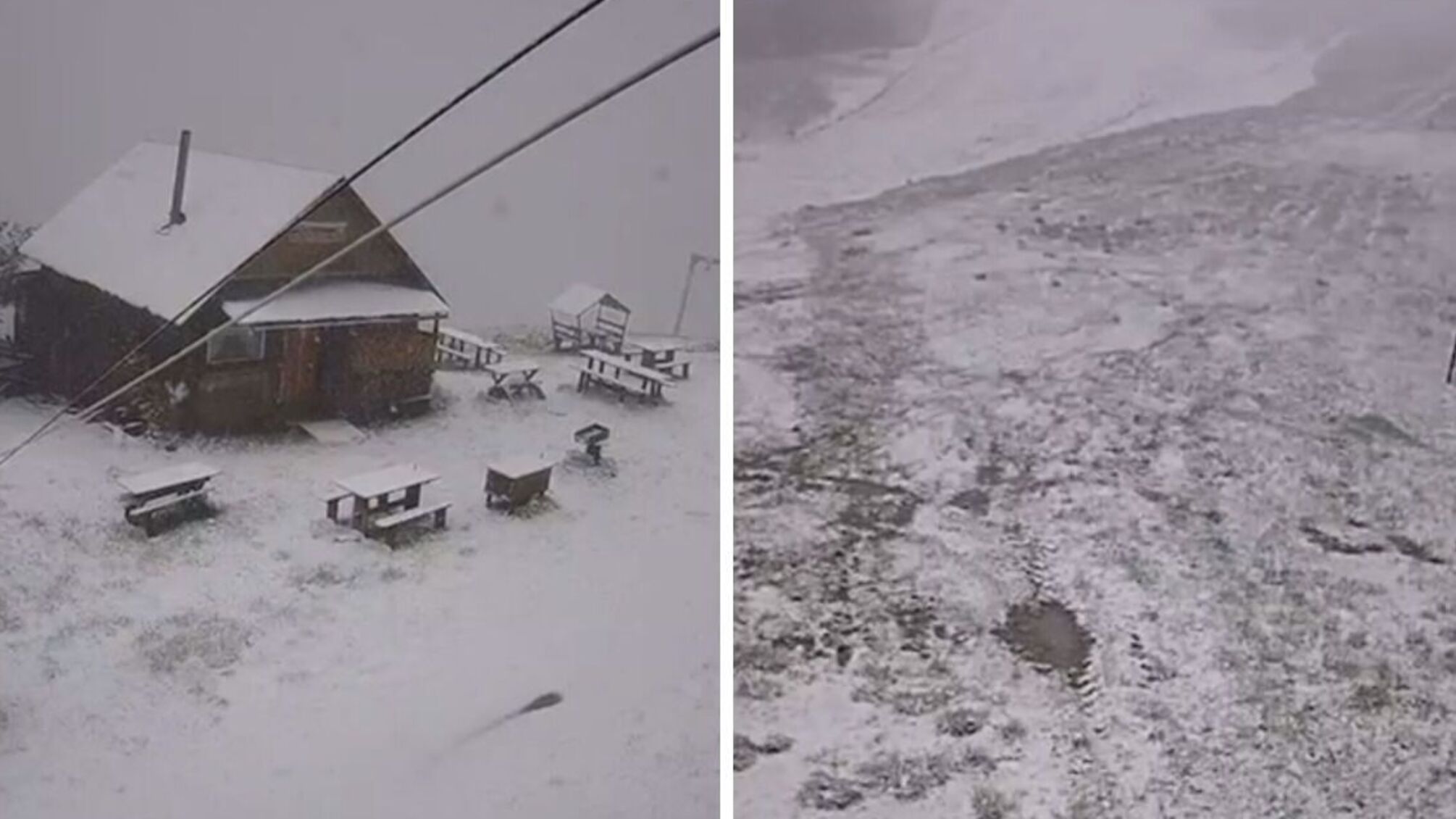 Во Львовскую область посреди мая вернулась зима