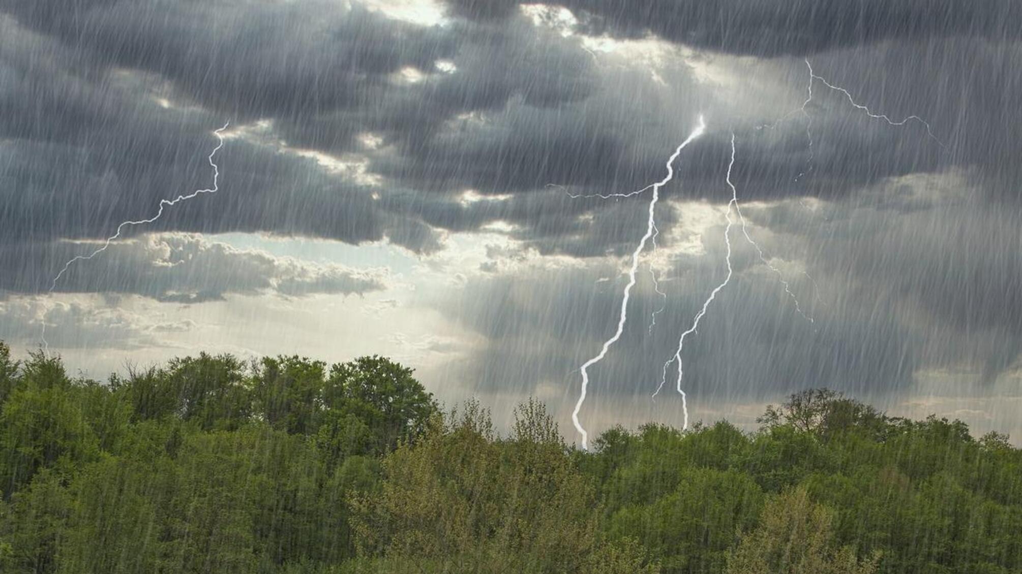 молния, гроза, дожди