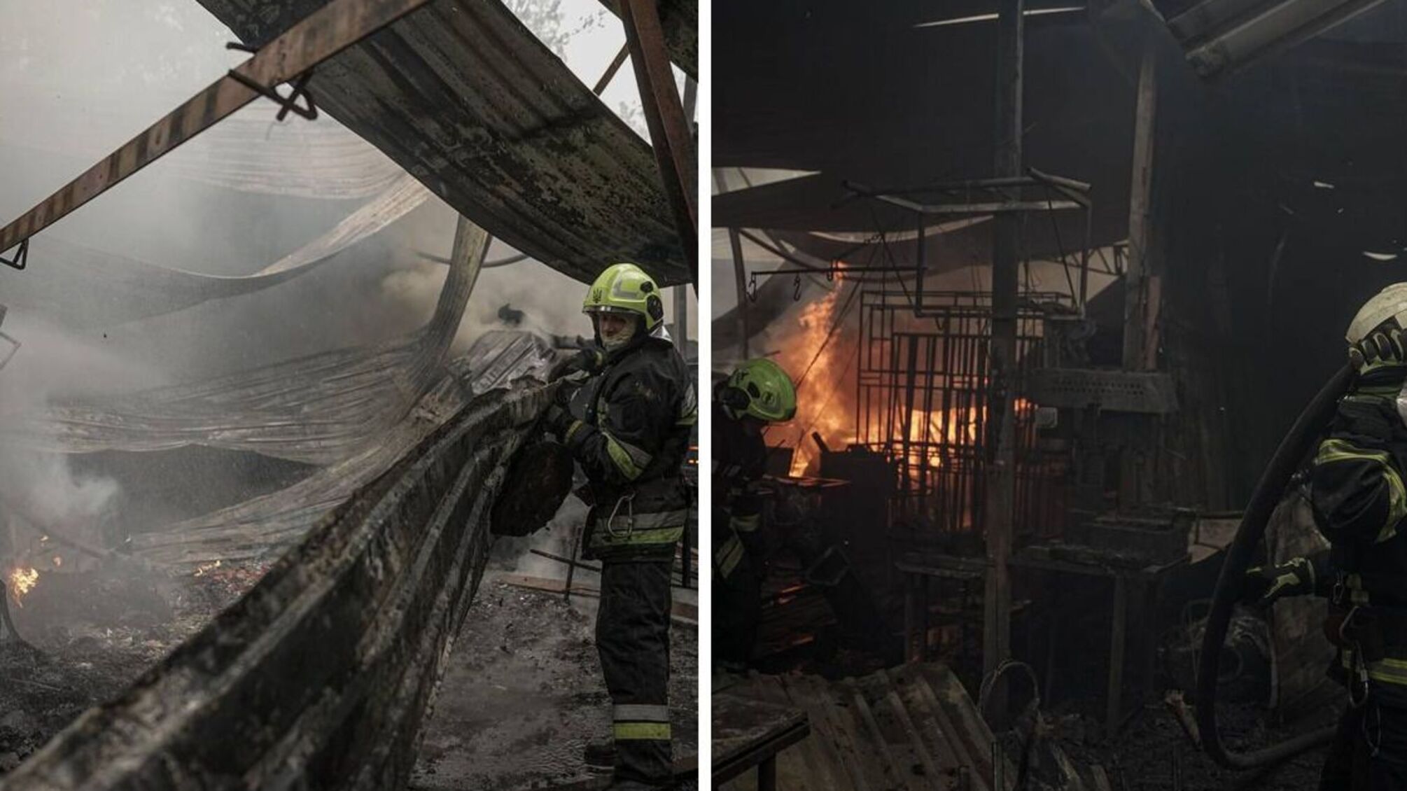 У Києві спалахнула масштабна пожежа на території Гідропарку