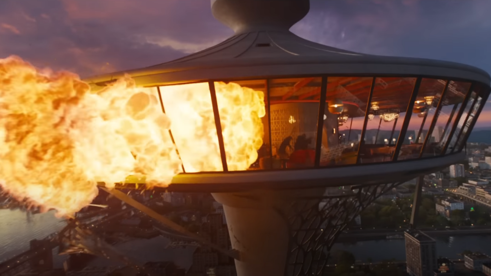 Старейшая каскадерка в огне в 'Пункте назначения 6'