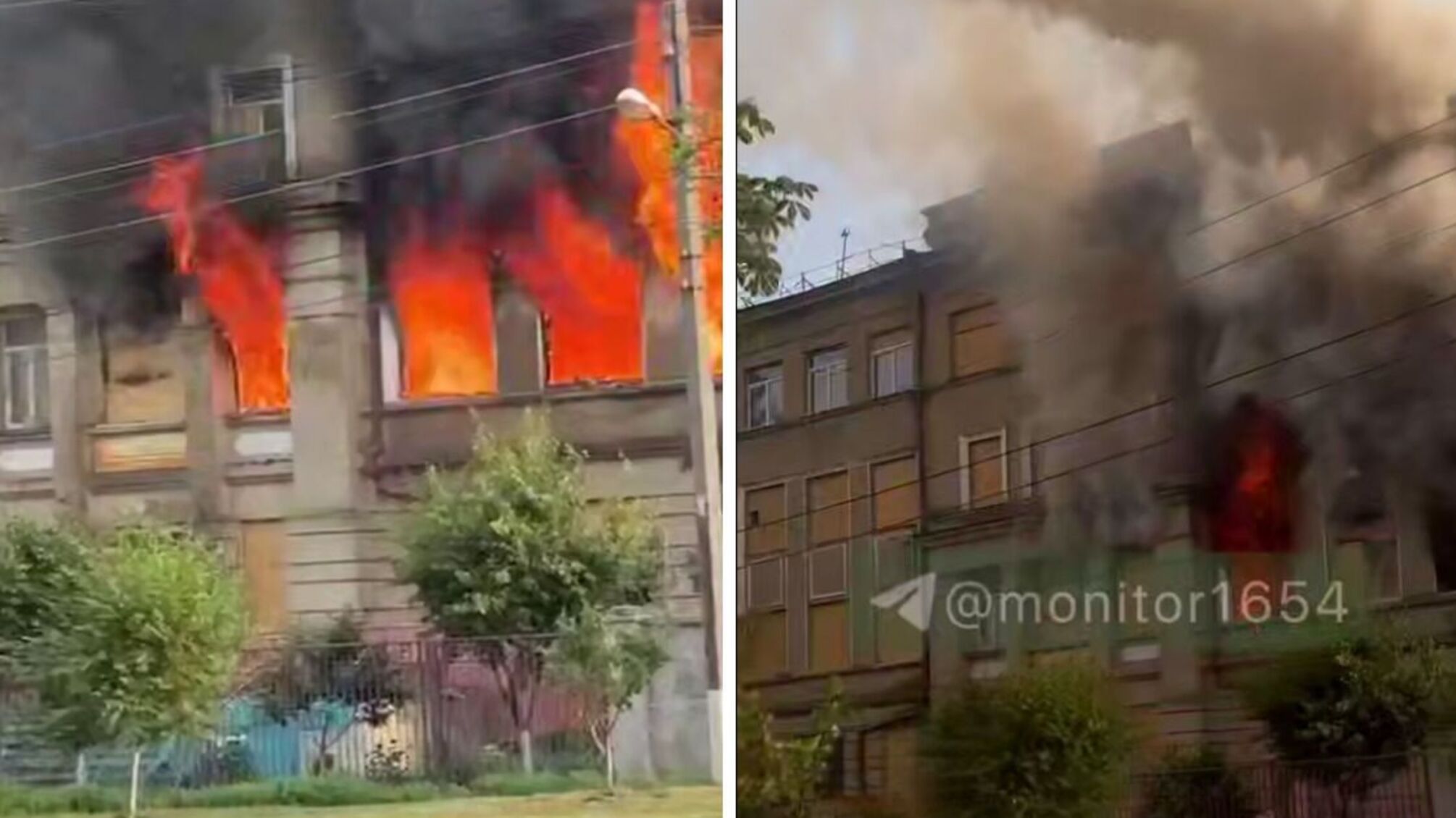 Пожар в ТЦК в Харькове