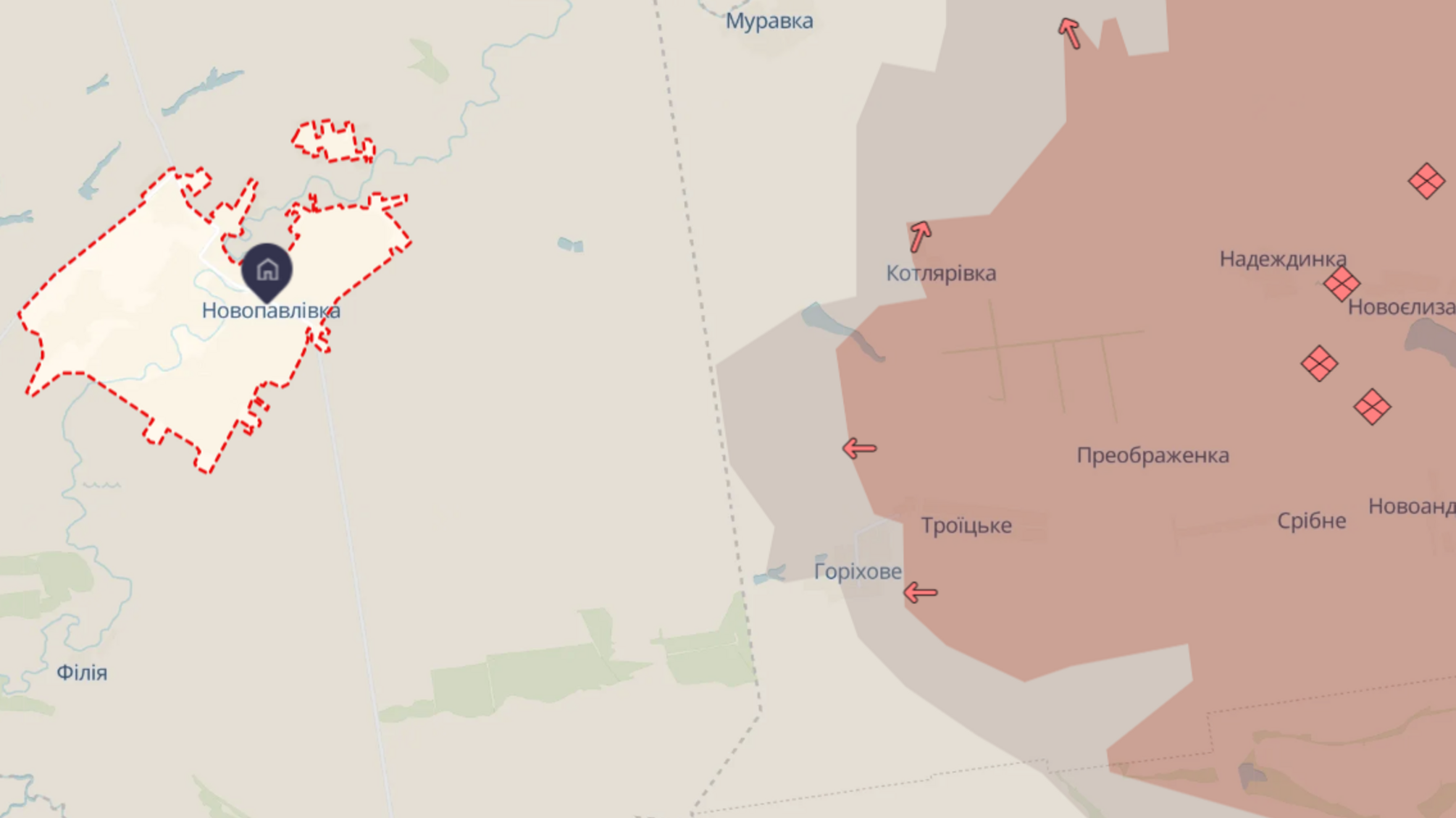 Оккупанты у границы Днепропетровщины