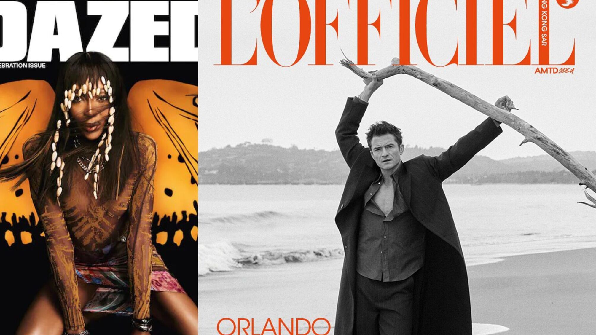 Обкладинки червня: Орландо Блум, Наомі Кемпбелл, Сідні Суїні, Дакота Джонсон і Сабріна Карпентер в обʼєктиві моди