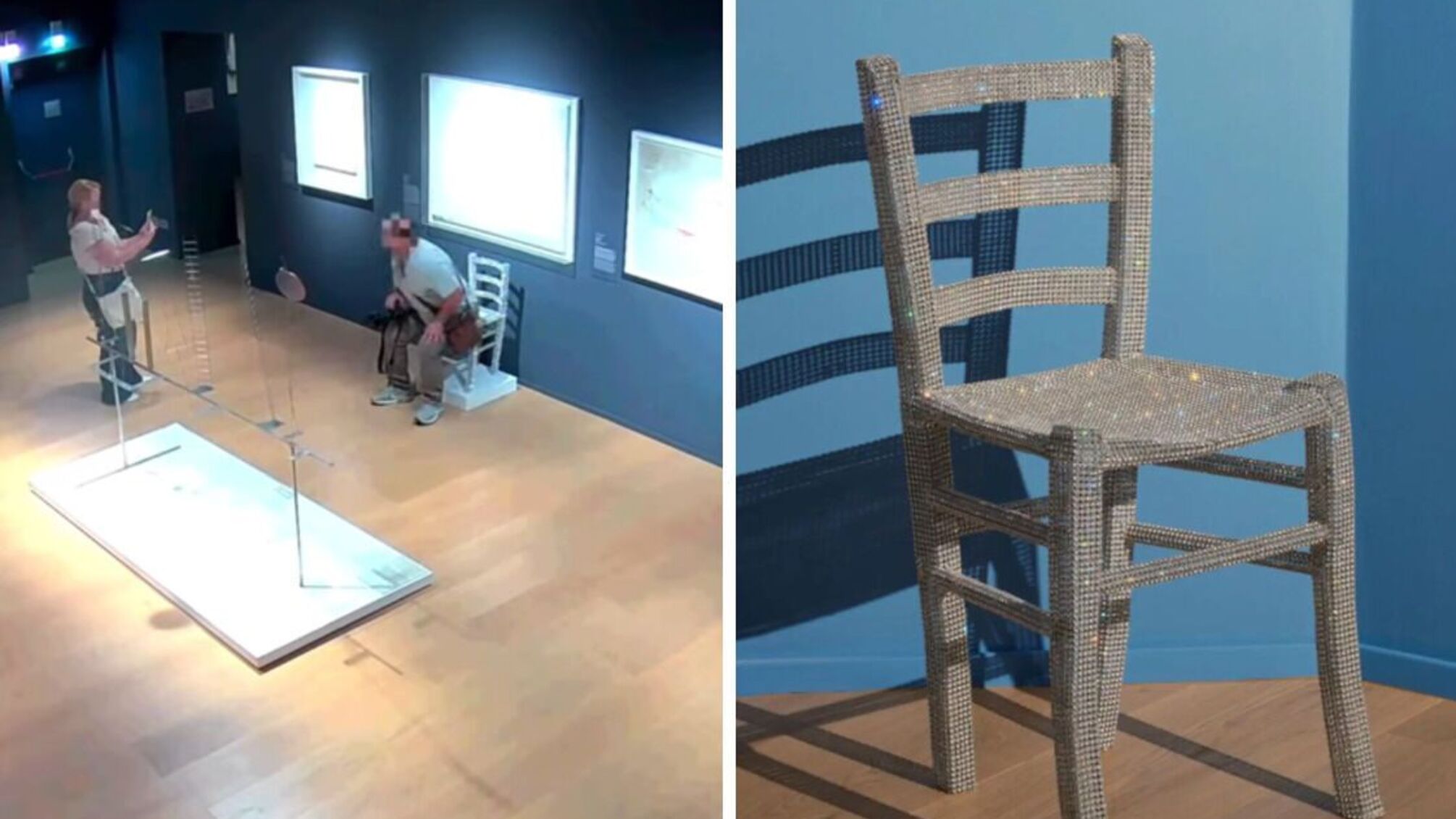 В Италии турист испортил стул 'Ван Гога' с кристаллами Swarovski