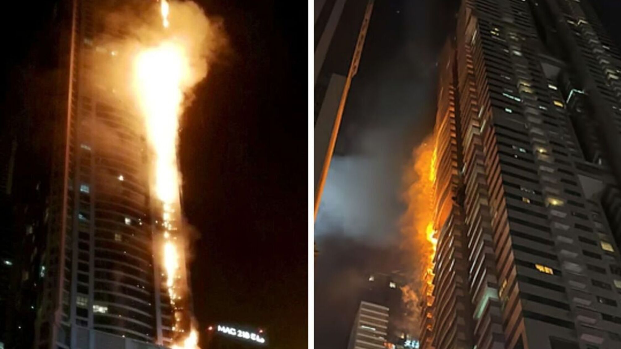 В 67-этажном небоскребе Дубая не сработала сигнализация во время пожара