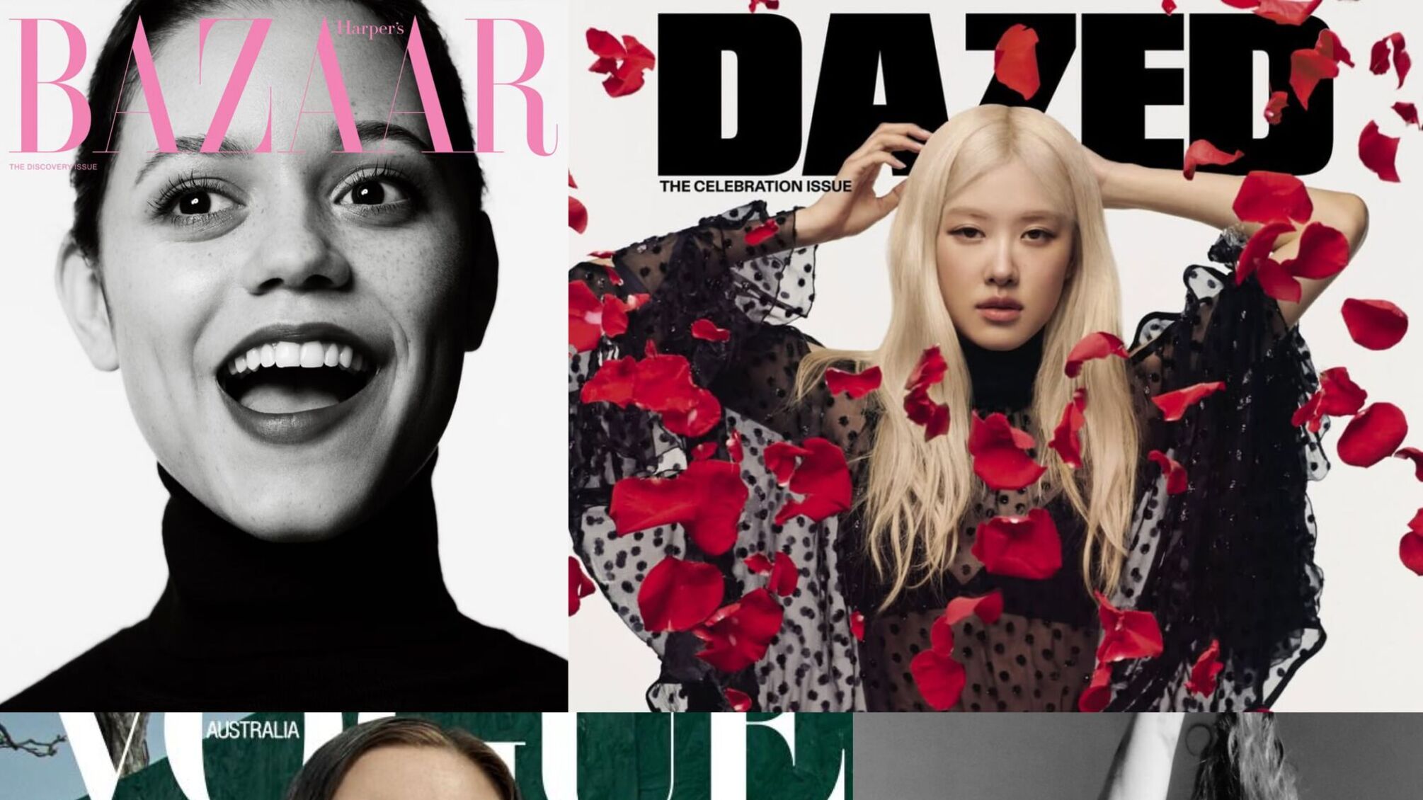 Зірки на обкладинках: Дженна Ортега, Розé, Фібі Тонкін та Майлі Сайрус в нових fashion-історіях