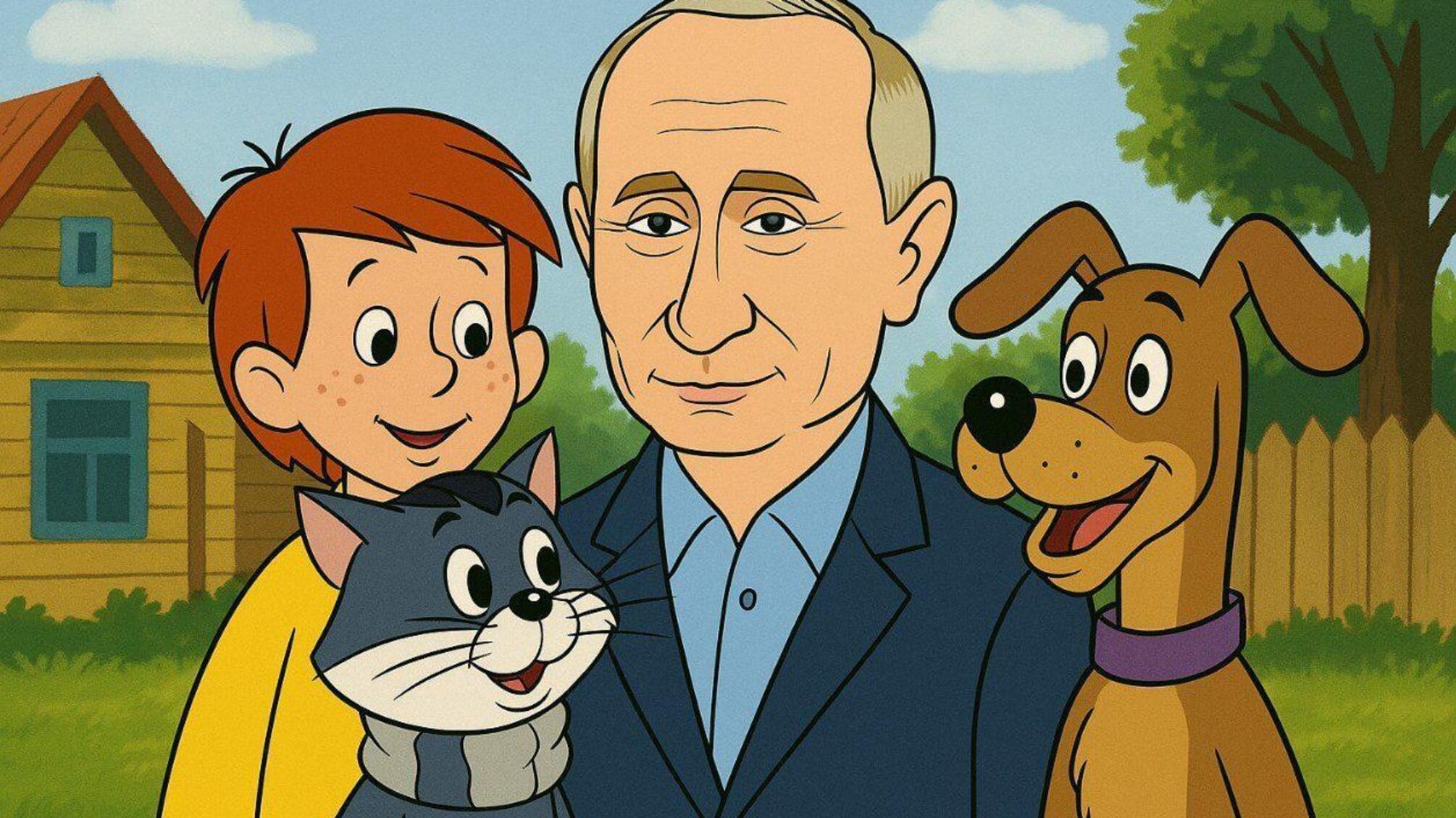 Путін стане персонажем мультсеріалу 'Простоквашино'