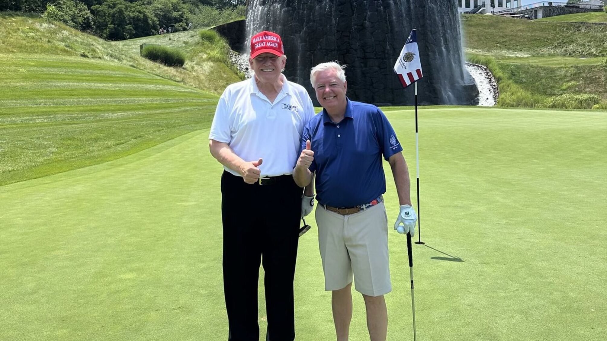 Линдси Грэм и Дональд Трамп