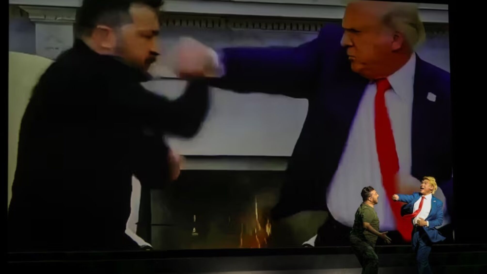 Сатира в стилі кантонської опери: Трамп проти Зеленського на сцені