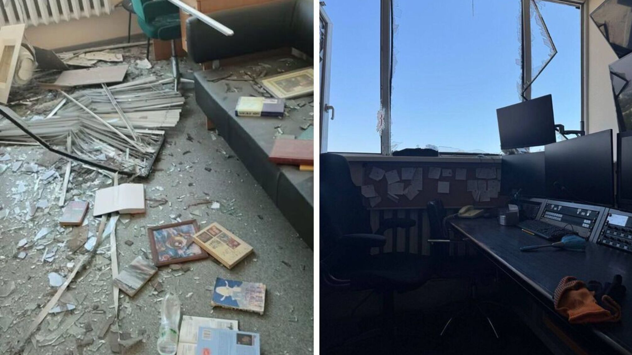 Россияне ударили по зданию 5 канала: разрушена студия, уничтожена техника