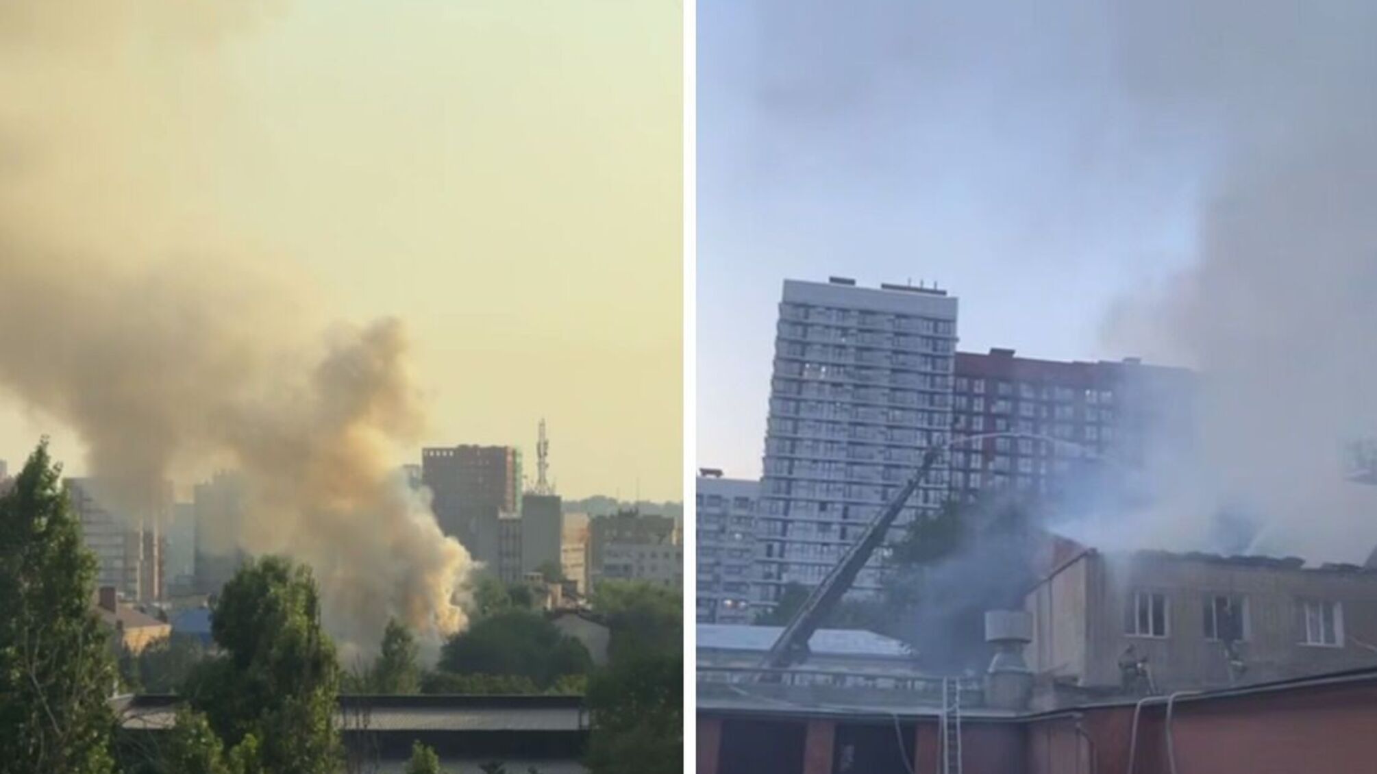 У Ростові загорілася військова частина – місто накрив густий дим
