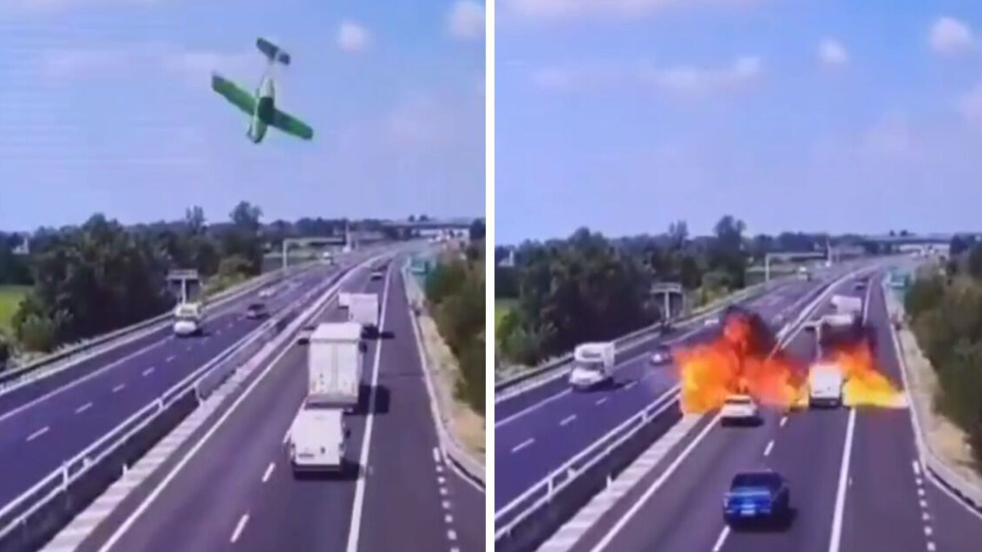 Ужасная авиакатастрофа в Италии