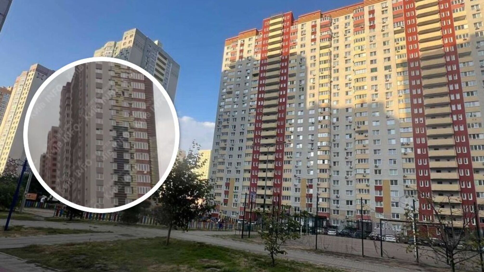 Ветер в Киеве приводит к опасным последствиям