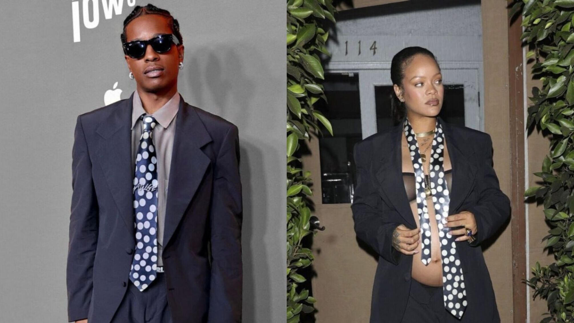 A$AP Rocky вийшов на червону доріжку в костюмі, який місяць тому одягала Ріанна