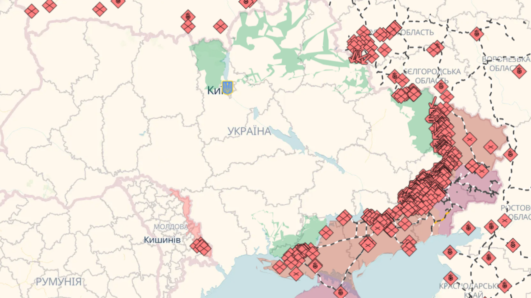 DeepState: за 1010 днів війни росія окупувала менше 1% території України