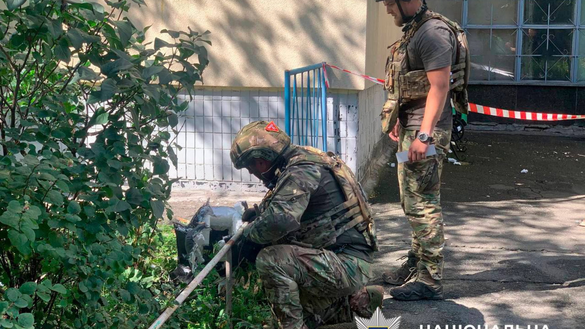 В полиции показали сбитый дрон, утром атаковавший Киев