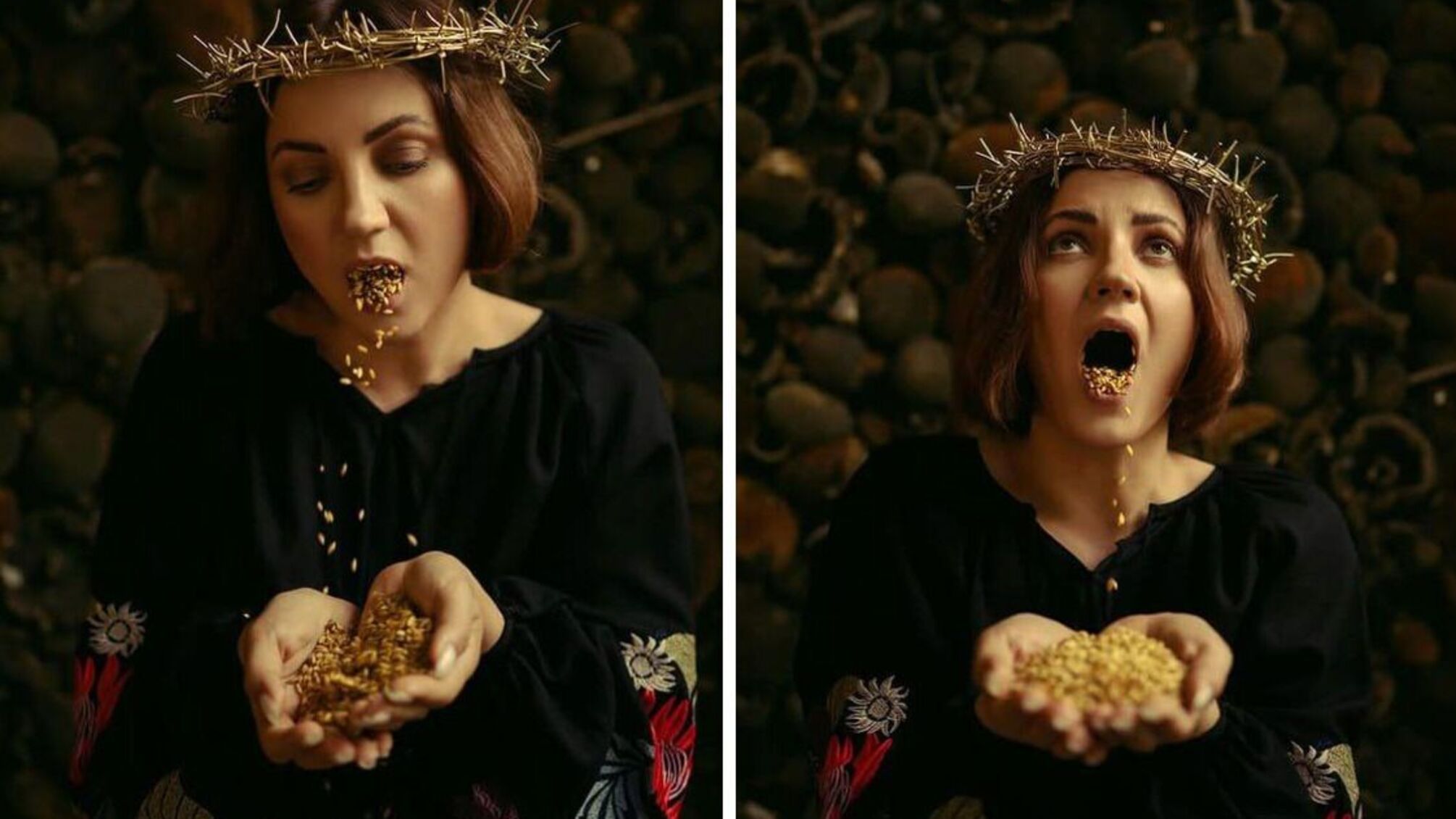 Ольга Цыбульская посвятила артсъемку Дню Независимости и Флага Украины