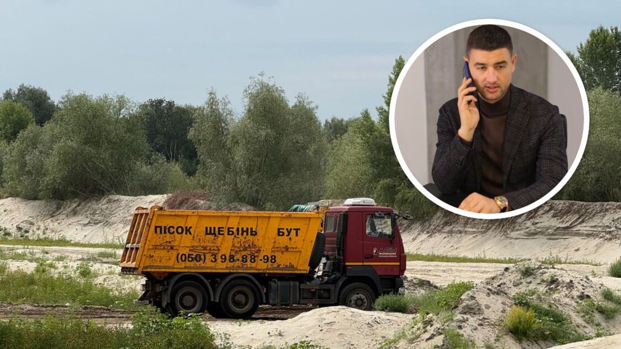 Скандальный бизнес Шапрана не останавливается: грузовики с песком едут в Киев и область