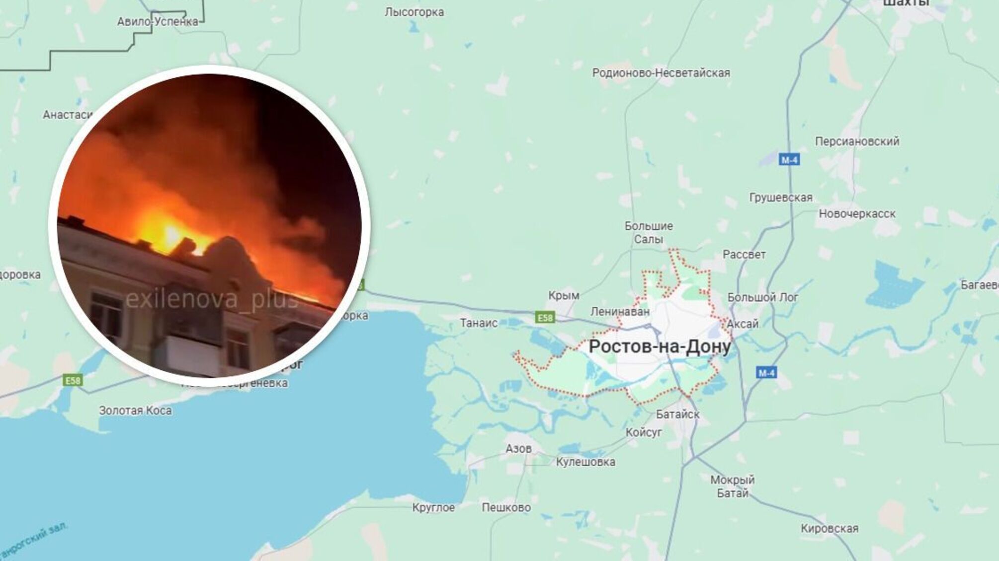 В Ростове обломки сбитых дронов повредили многоэтажки и повлекли за собой пожар