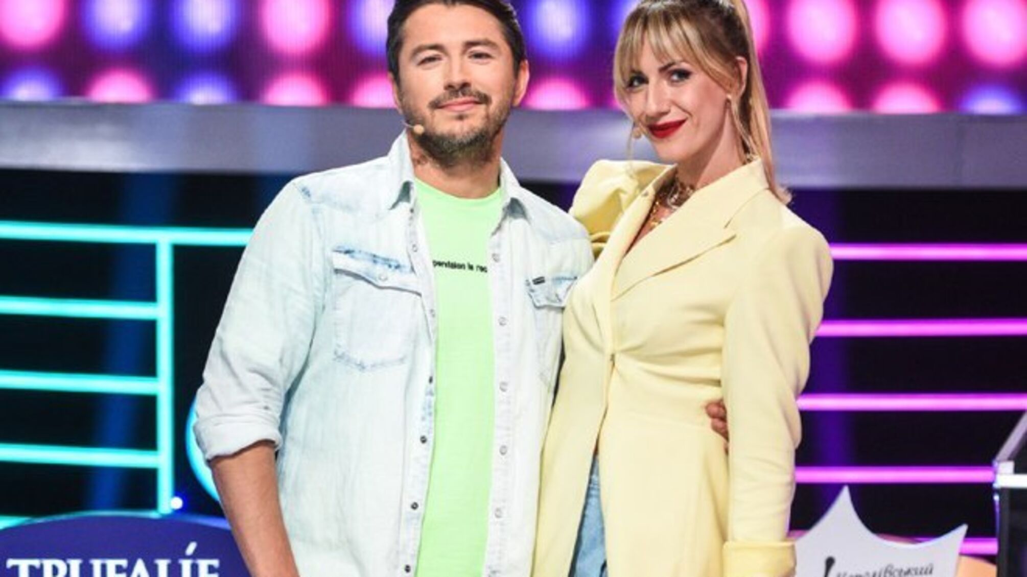 Леся Никитюк в шутку поздравила Притула с рождением сына