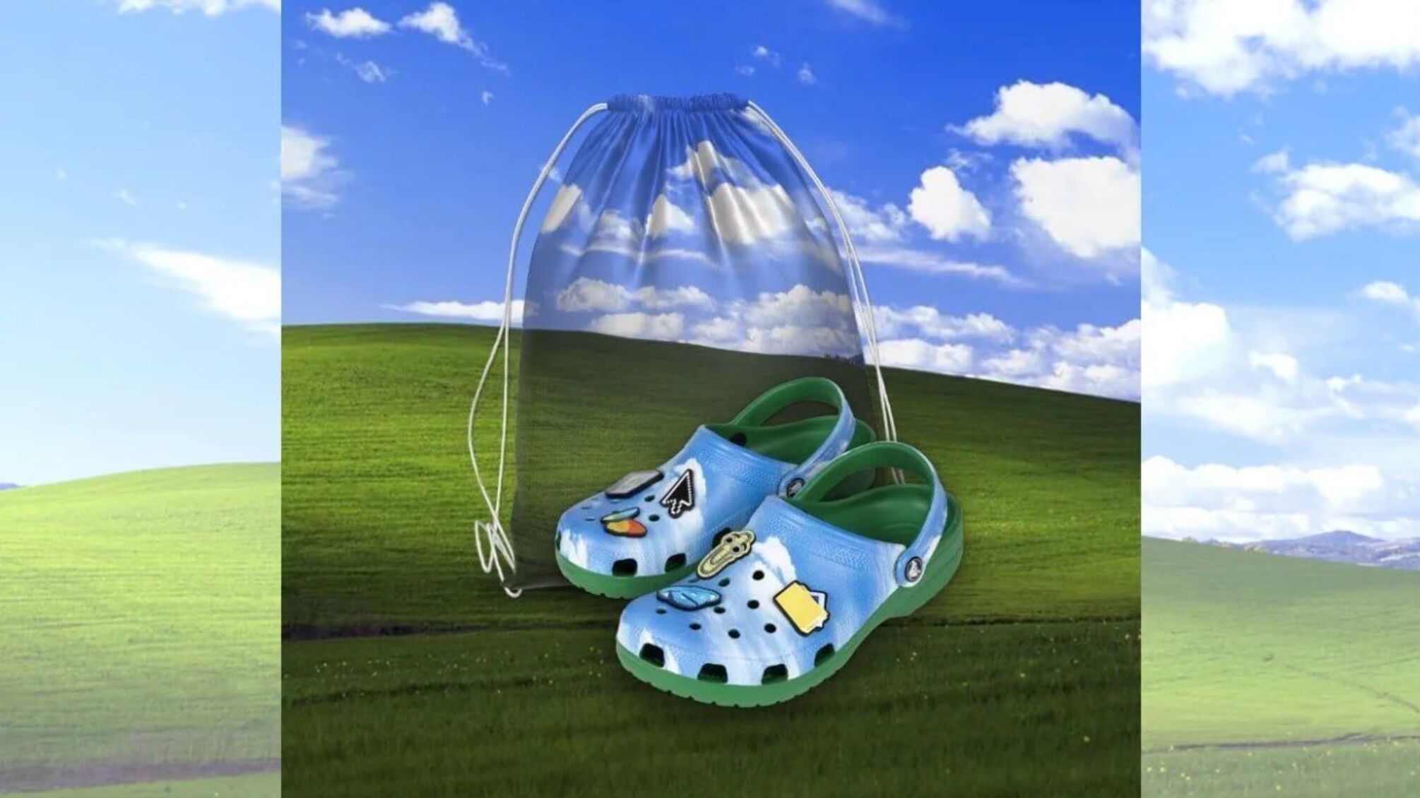 Crocs випустив лімітовану колекцію у стилі Windows XP до ювілею Microsoft
