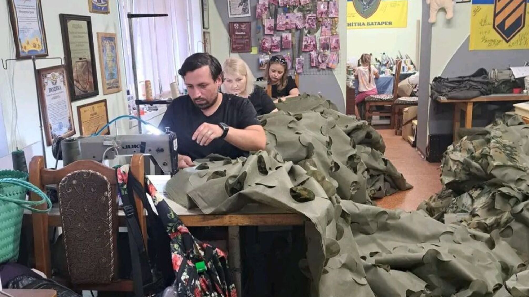 Работа волонтерского сообщества 'Оберіг' в помещении общежития