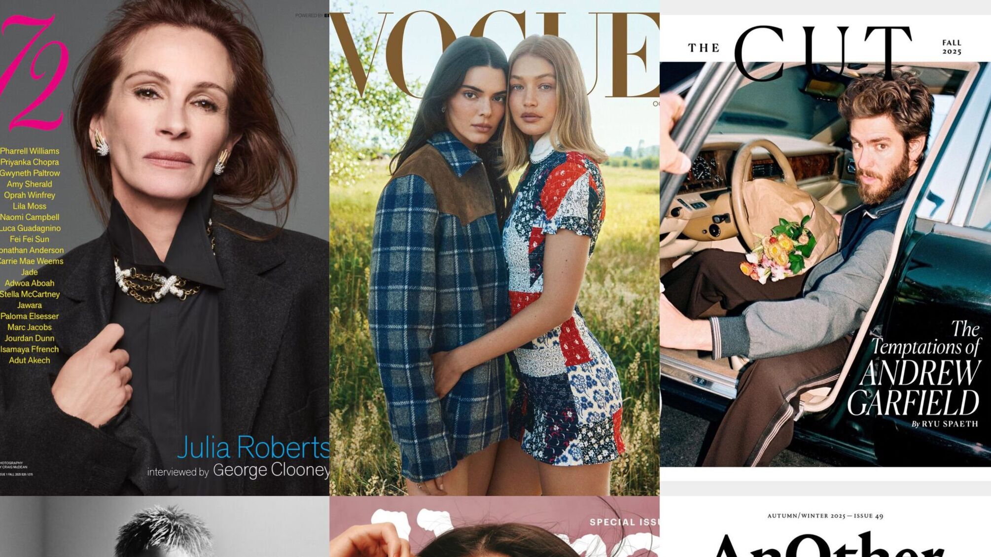 Голливудские актеры и топ-модели стали героями самых ожидаемых номеров глянца осени