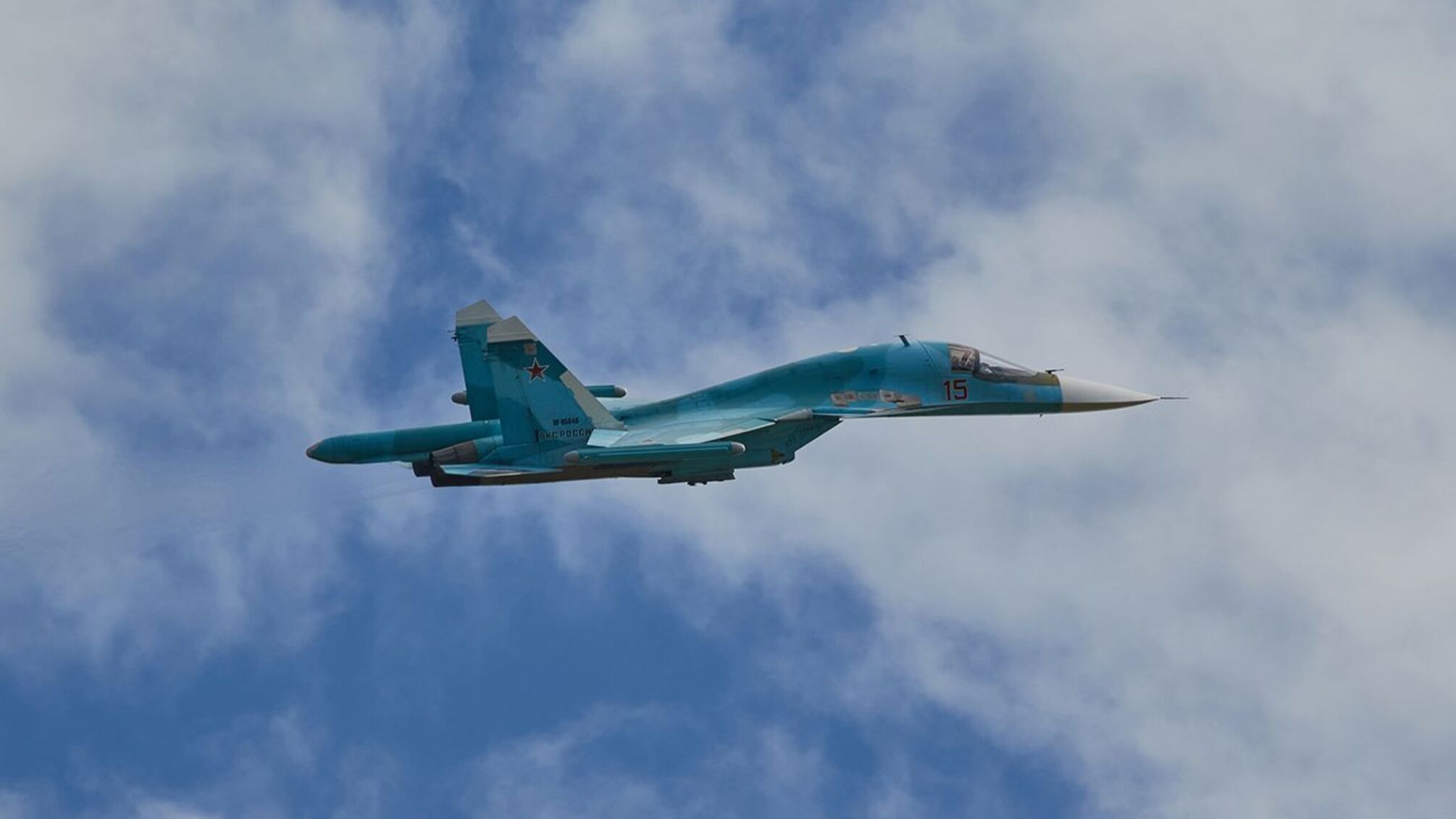 На рассвете украинское ПВО уничтожило российский бомбардировщик Су-34