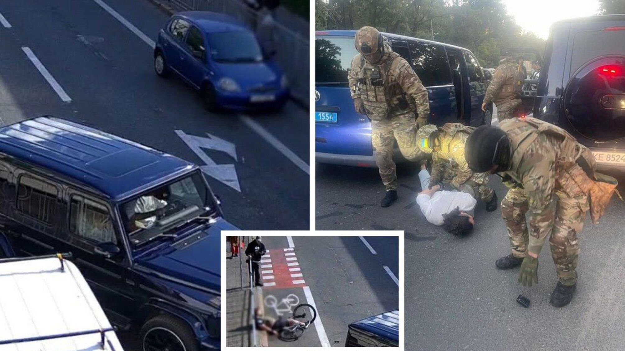 В Киеве водитель 'кубика' избил велосипедиста до потери сознания, виновник задержан: кто он?