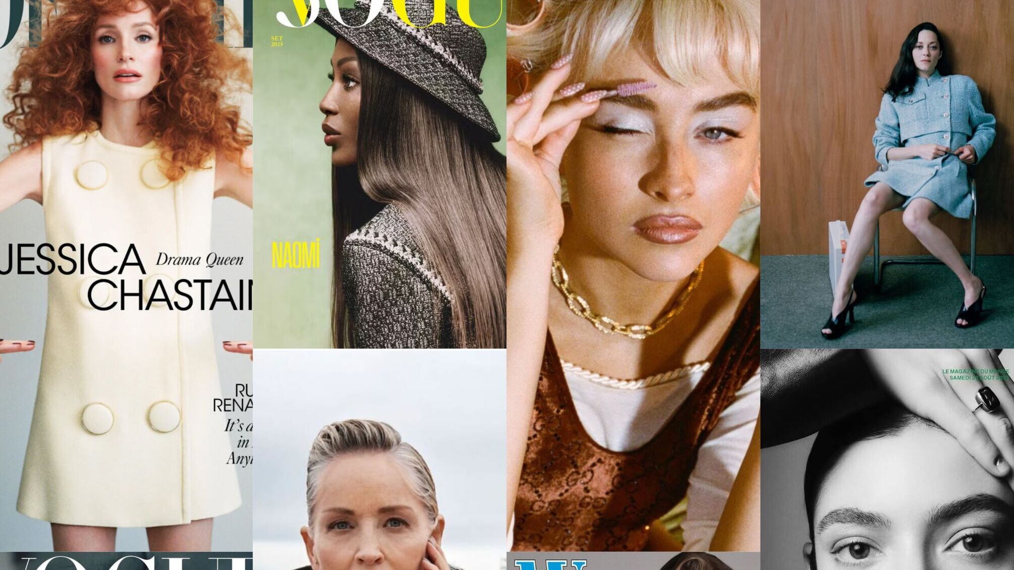 Лорд, Честейн, Кемпбелл, Стоун, Дженнер, Дель Рей, Карпентер і Котіяр стали головними героїнями нових обкладинок світових глянців