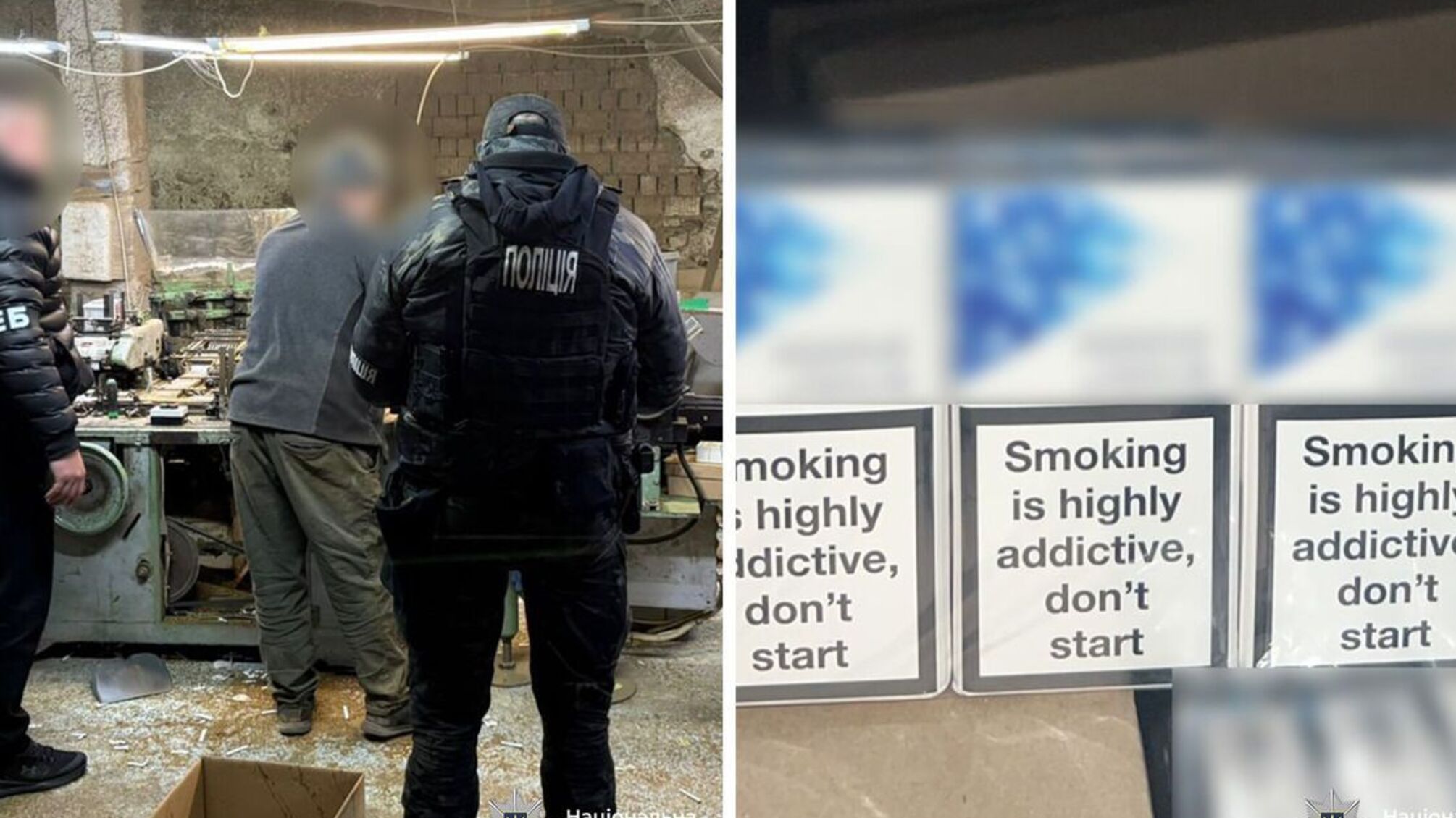 Подпольная табачная фабрика на Буковине: более 50 000 сигарет в сутки и поддельные акцизные марки