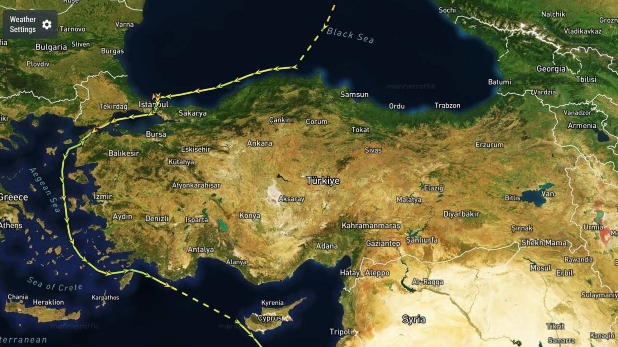 Зерно из ТОТ через российские порты: Израиль принял балкер ABINSK