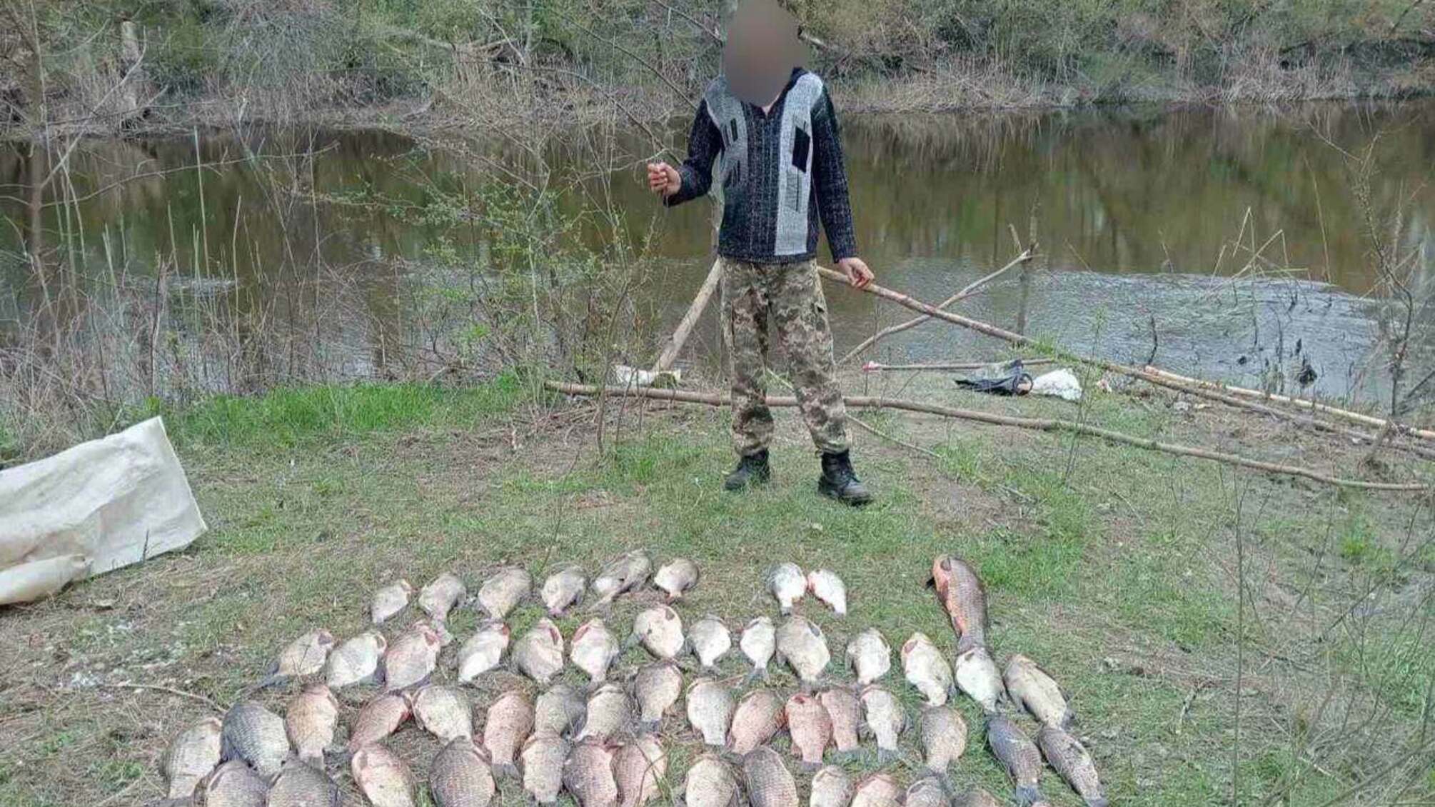 На Полтавщині викрили незаконний вилов риби: збитки майже 100 тисяч гривень