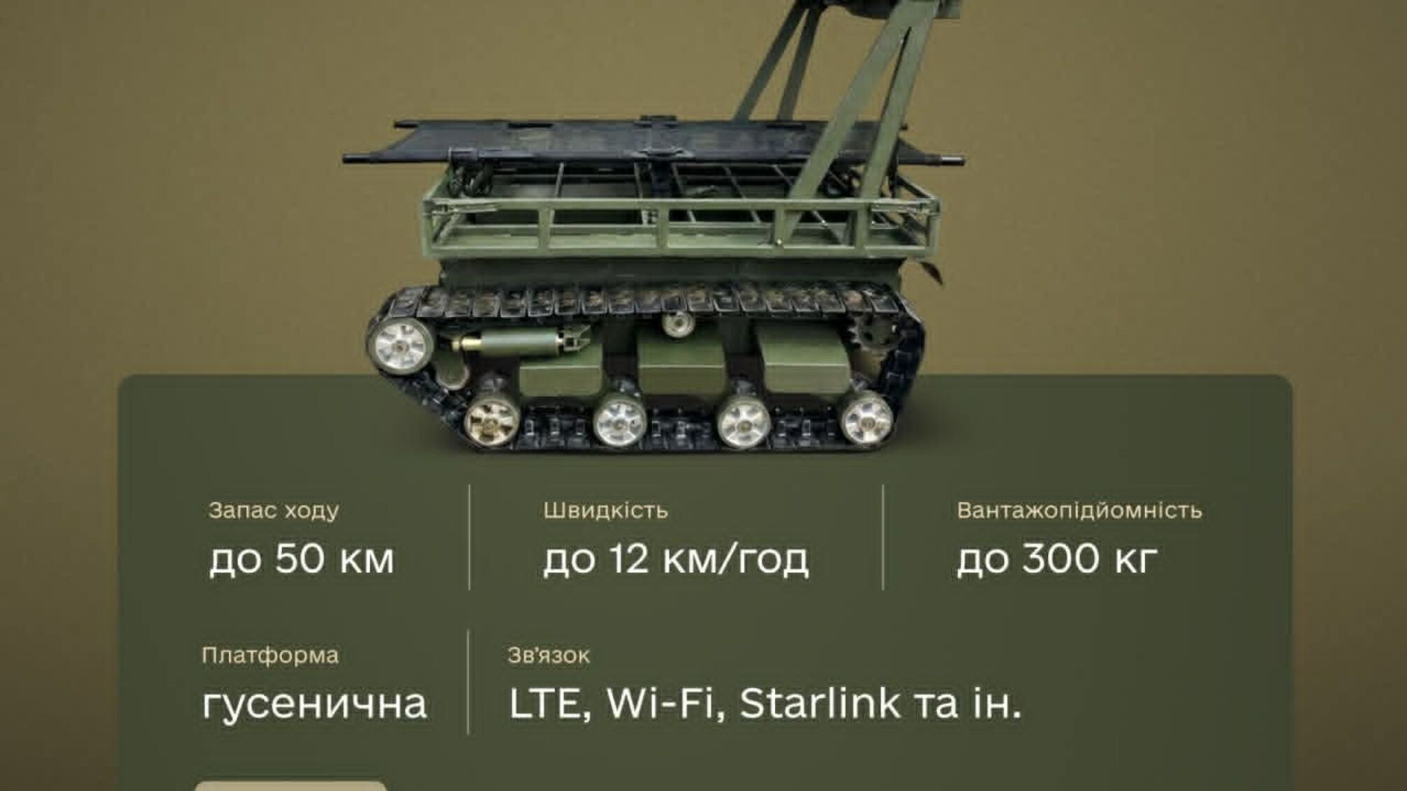 Украинская армия получила наземный робот для логистики и боевых задач