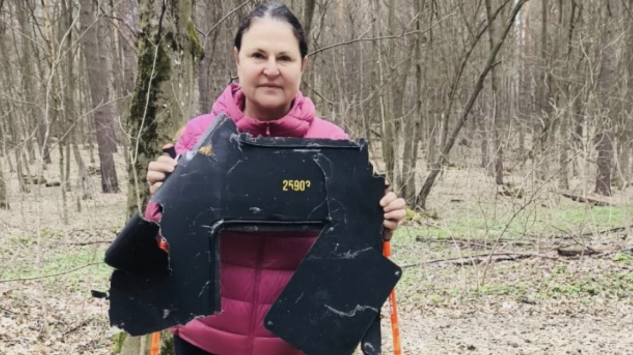 Посол ЄС під час прогулянки лісом знайшла уламок 'Шахеда'