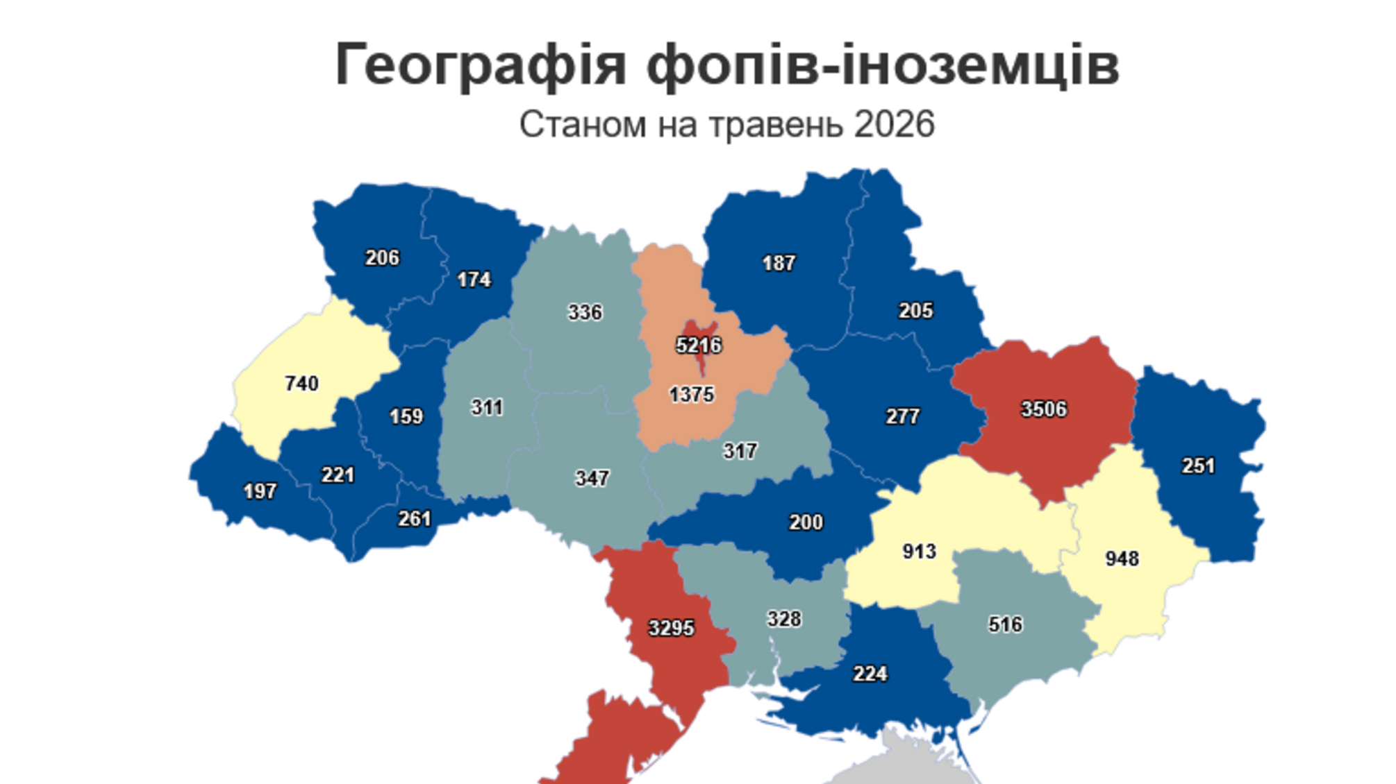 Кожен п’ятий іноземний ФОП в Україні має російське громадянство — дослідження