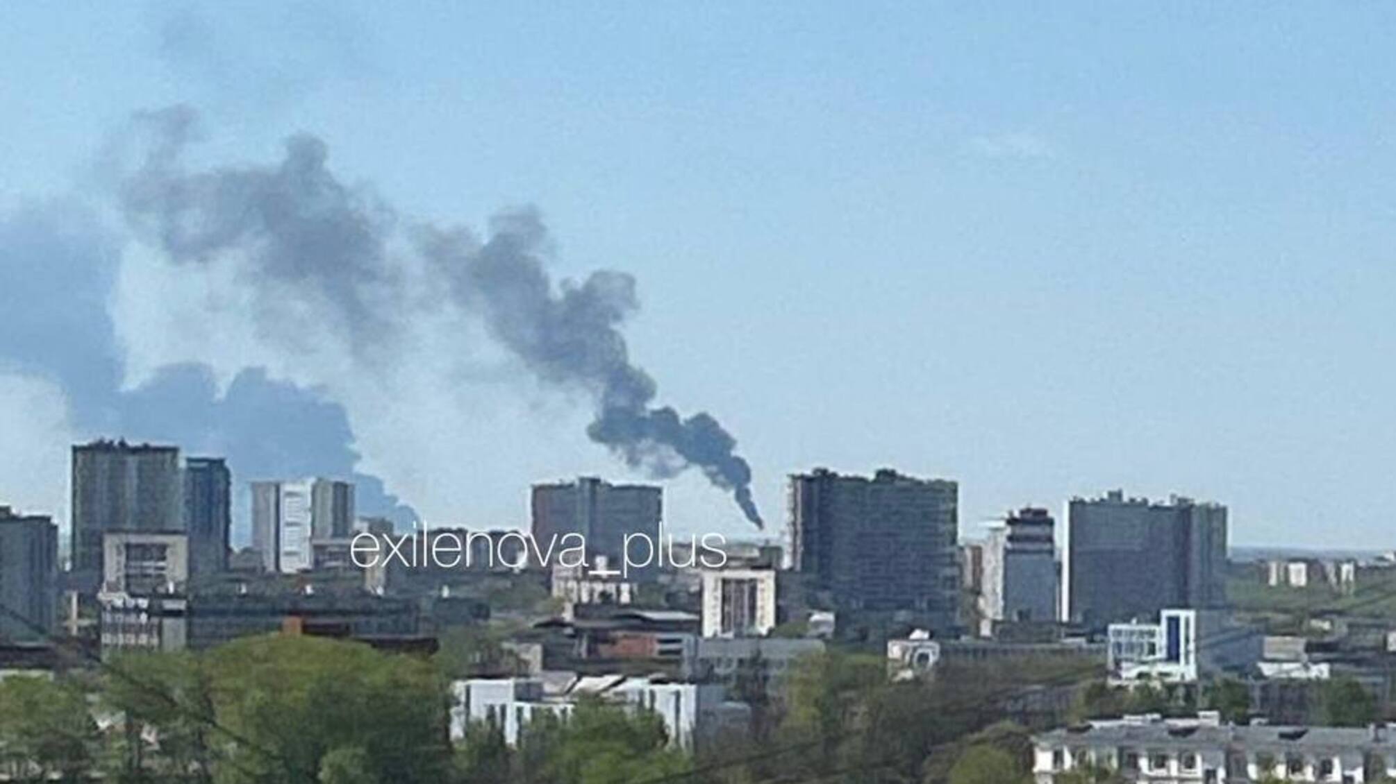 В Перми после атаки БПЛА поднялись два столба дыма: под ударом мог быть НПЗ и ЛПДС