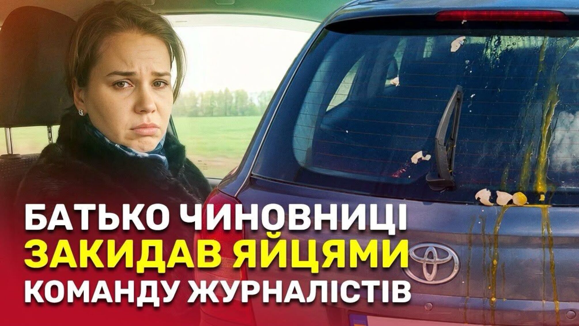 Яйця в лобове скло і 198 000 доларів техніки: батько чиновниці Держгеокадастру Ястреб відповів журналістам — і отримав протокол