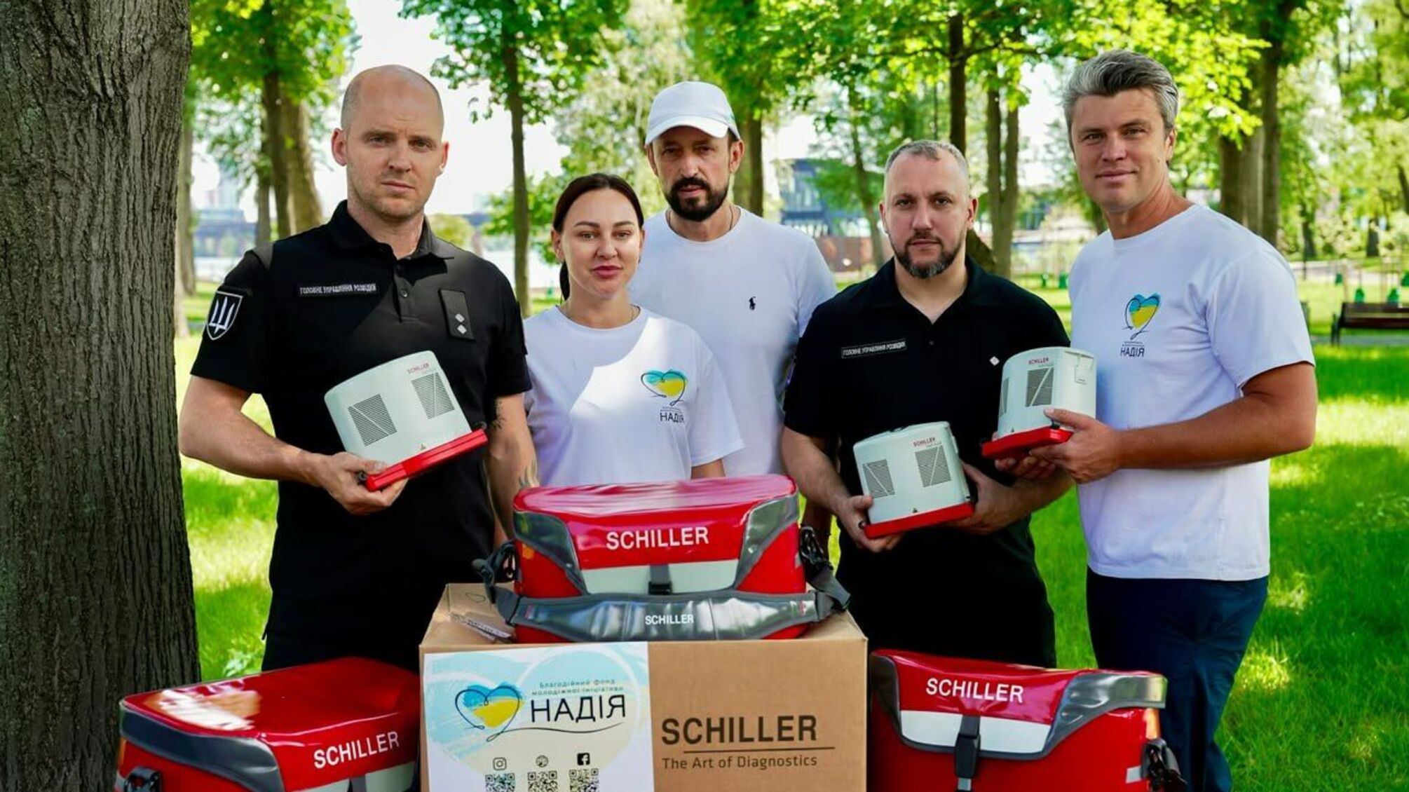 10 апаратів Easy Pulse Schiller для фронту: БФ 'Надія' та Schiller AG посилюють медичні підрозділи